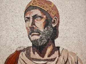 mosaique portrait of hannibal.