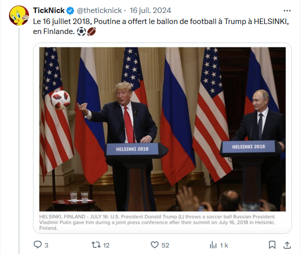 ballon trump poutine